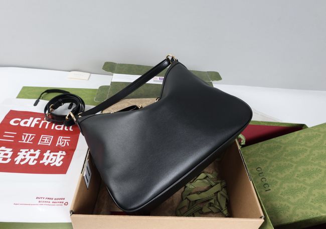 Gucci Starlet large shoulder bag soft leather A00CI2 black
