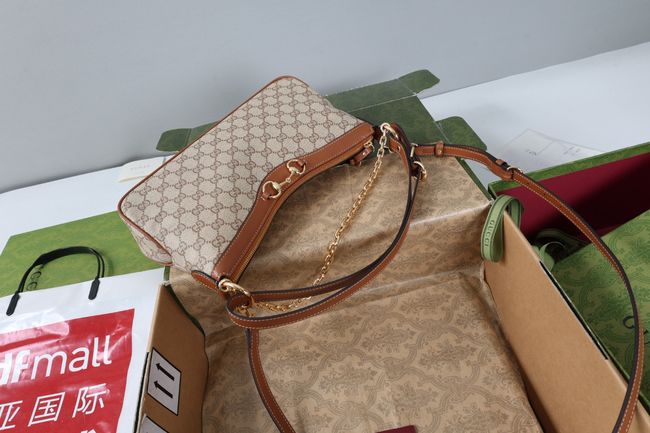 Gucci Starlet medium shoulder bag A00CI1 brown