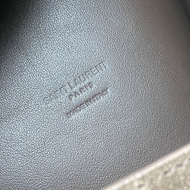 Saint Laurent LE 5 A 7 supple LARGE in suede 850545 ARABICA