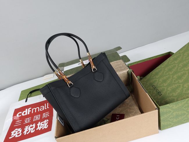Gucci Bamboo Tote medium bag A005YB black Gucci Bamboo Tote medium bag A005YB black