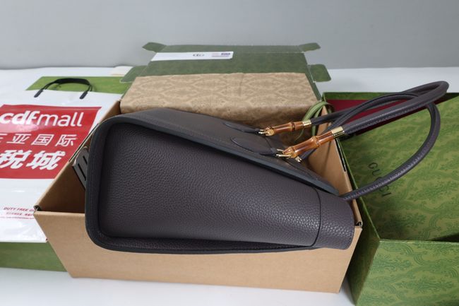 Gucci Bamboo Tote medium bag A005YB gray Gucci Bamboo Tote medium bag A005YB gray