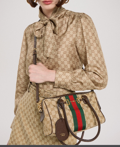 Gucci Borsetto medium boston bag canvas 866732 brown Gucci Borsetto medium boston bag canvas 866732 brown