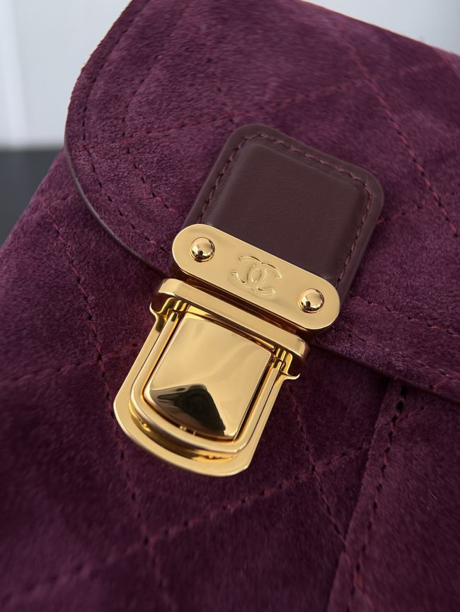 Chanel Backpack AS6465 Burgundy