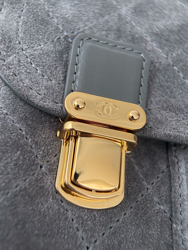 Chanel Backpack AS6465 Dark Gray