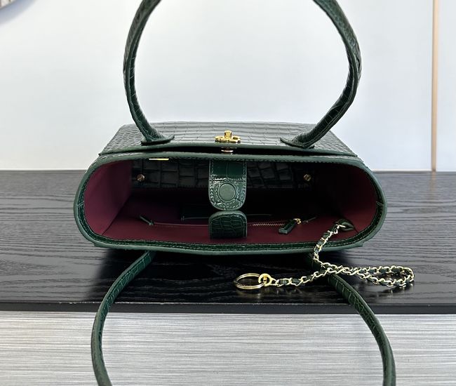 Chanel Small Shopping Bag AS6492 dark green