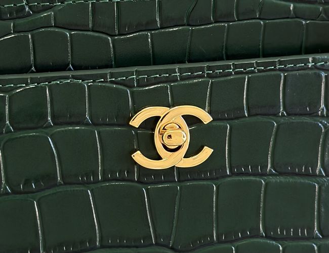 Chanel Small Shopping Bag AS6492 dark green