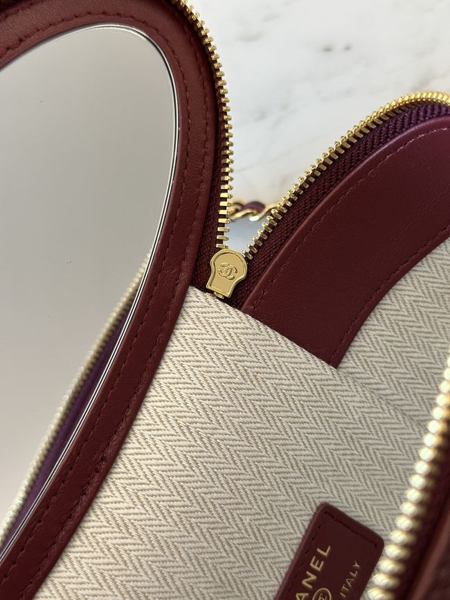 Chanel Vanity with Chain AP5574 Burgundy Chanel Vanity with Chain AP5574 Burgundy