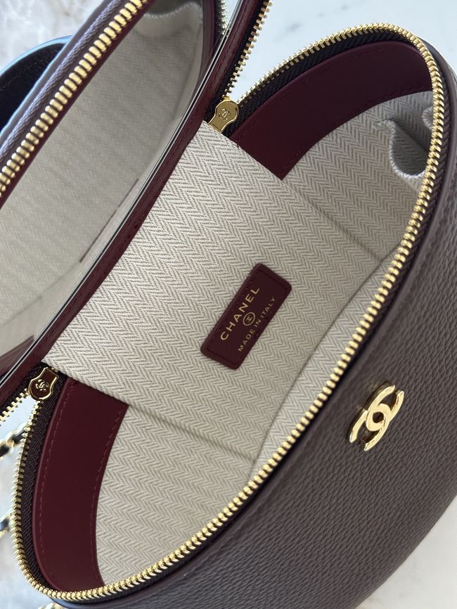 Chanel Vanity with Chain AP5574 dark brown